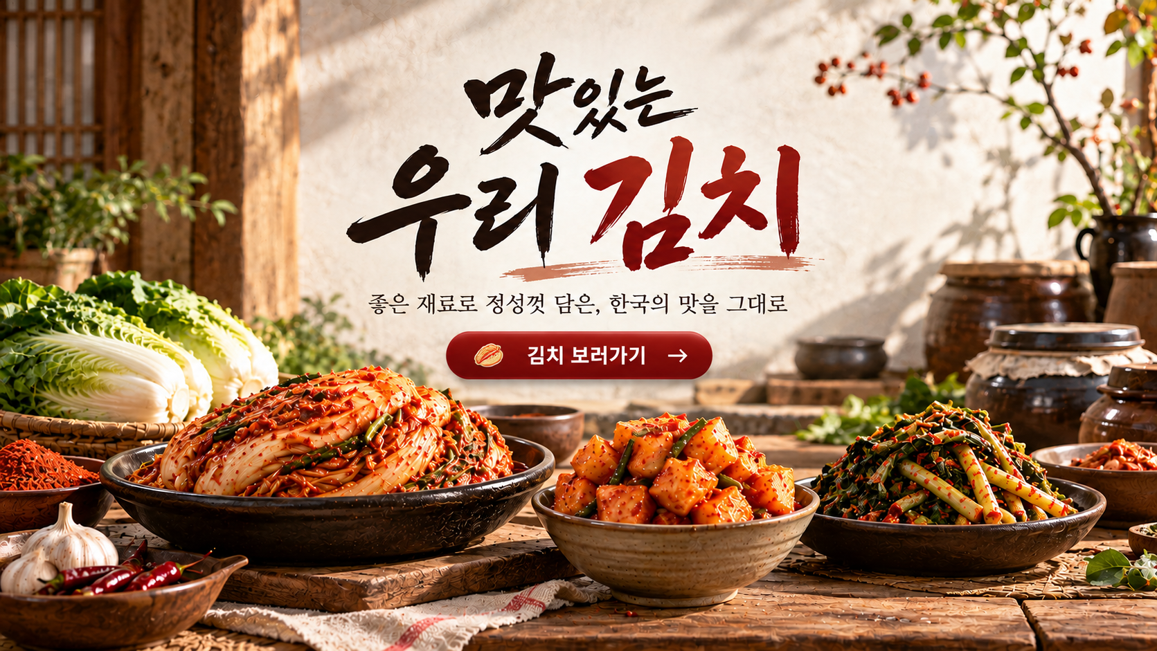 맛있는 우리 김치 — 좋은 재료로 정성껏 담은 한국의 맛